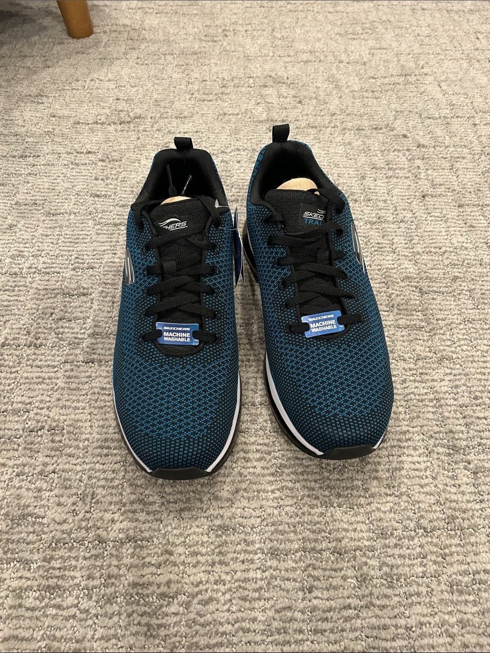 Skechers Men's Skech-Air Element 2.0 sneakers Teal and Black Sneakers 11.5